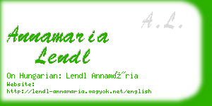 annamaria lendl business card